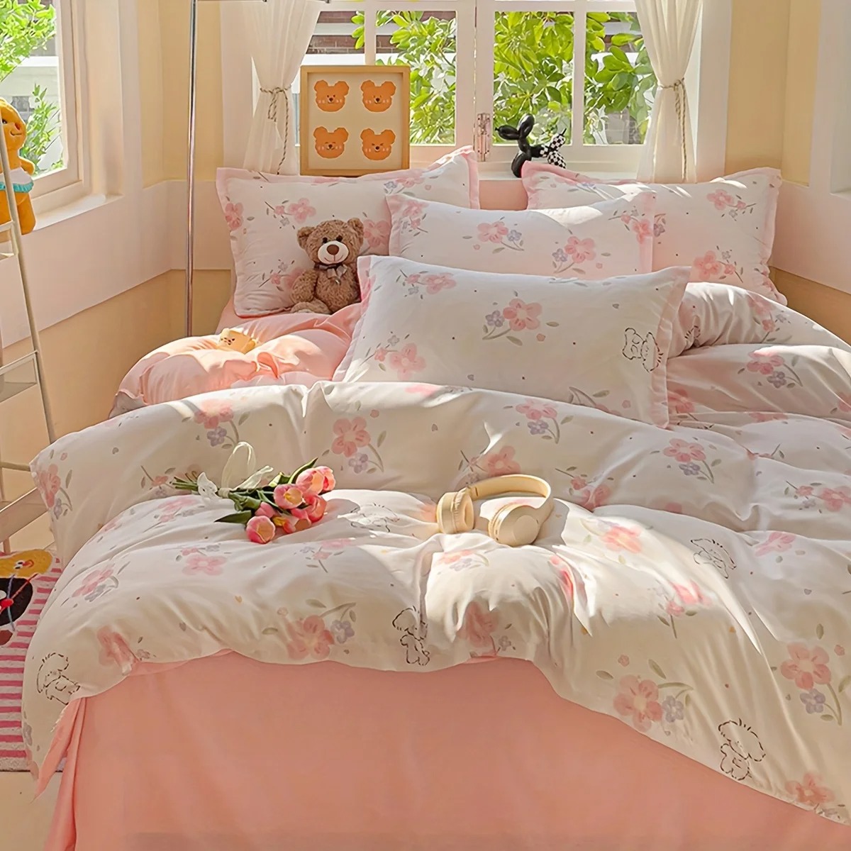 Duvet Cover Sets With Zipper - Conjunto de Capa de Edredom Estampada