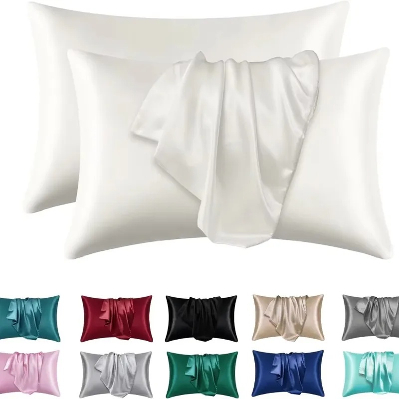 Satin Silk Pillowcase Hair Skin - 1/2 Peças de Fronha de Seda