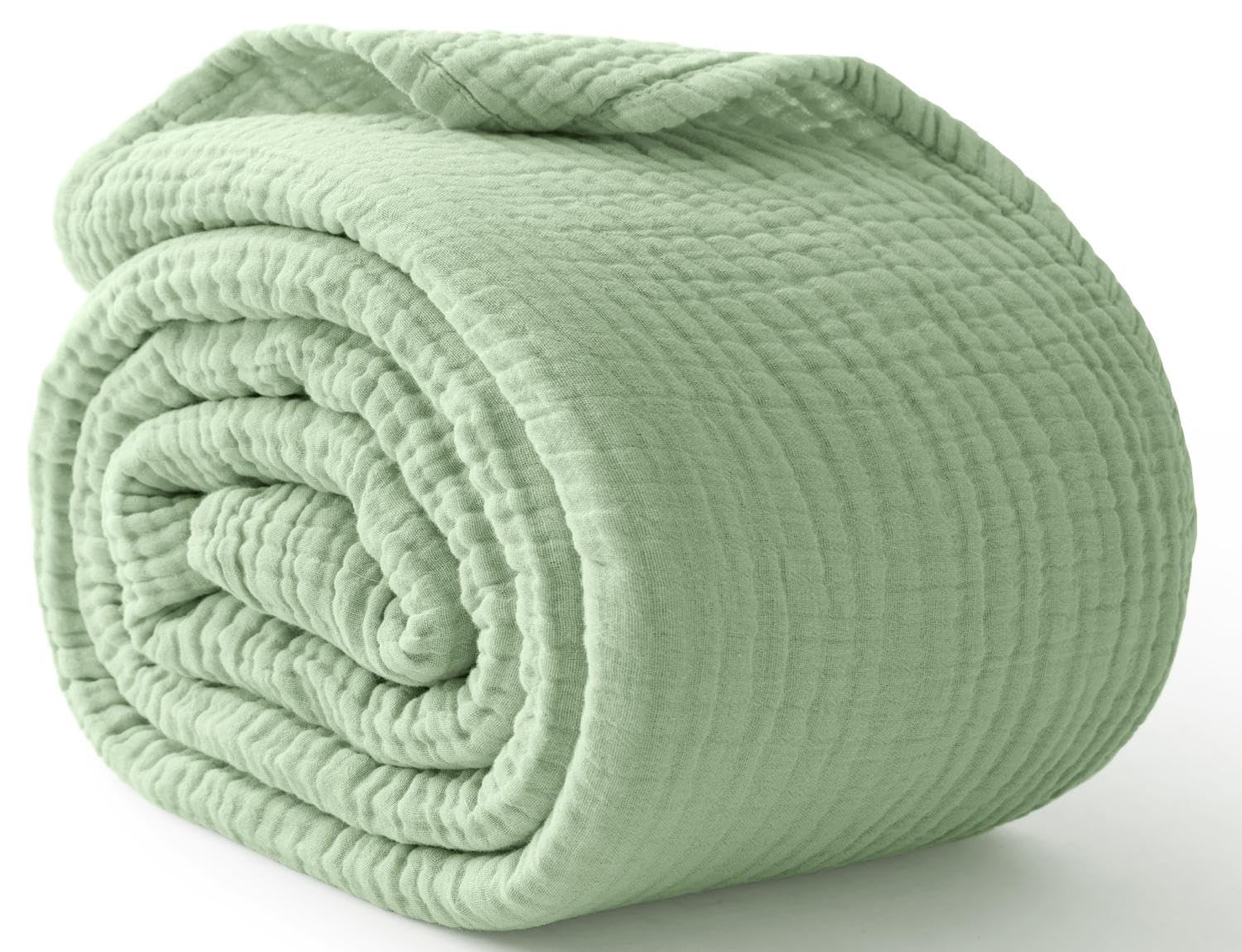 Muslin Cotton Bedspread - Cobertor 100% algodão para cama, cobertores