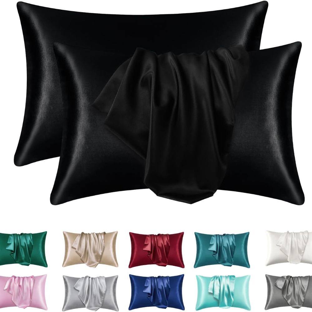 Satin Silk Pillowcase Hair Skin - 1/2 Peças Fronha de Cetim de