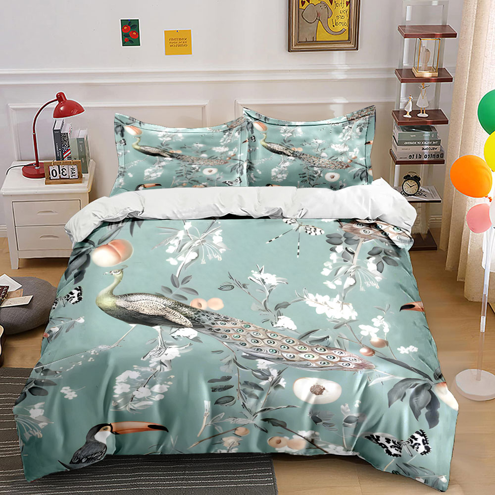 Aesthetic Floral Duvet Cover - Conjunto de roupa de cama floral