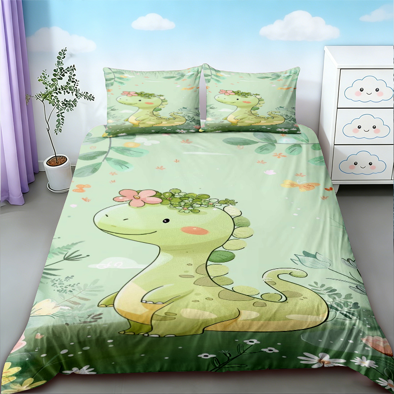 Bedding - Capa de Edredom Dinossauro Fofo Rei