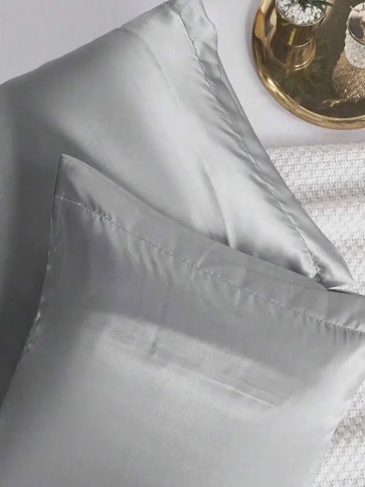 Satin Silk Pillowcase Hair Skin - Conjunto de fronhas de cetim seda,