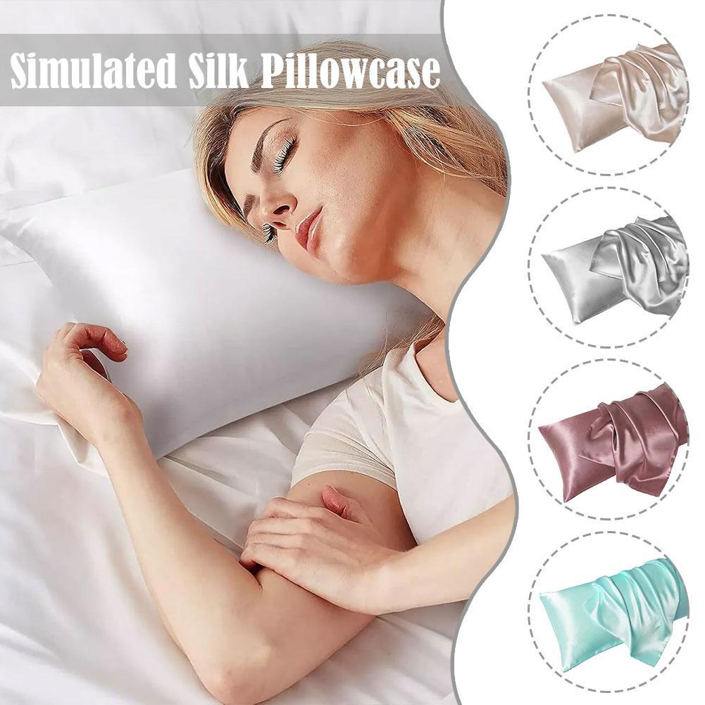 Satin Silk Pillowcase Hair Skin - Fronha de cetim luxuosa para pele
