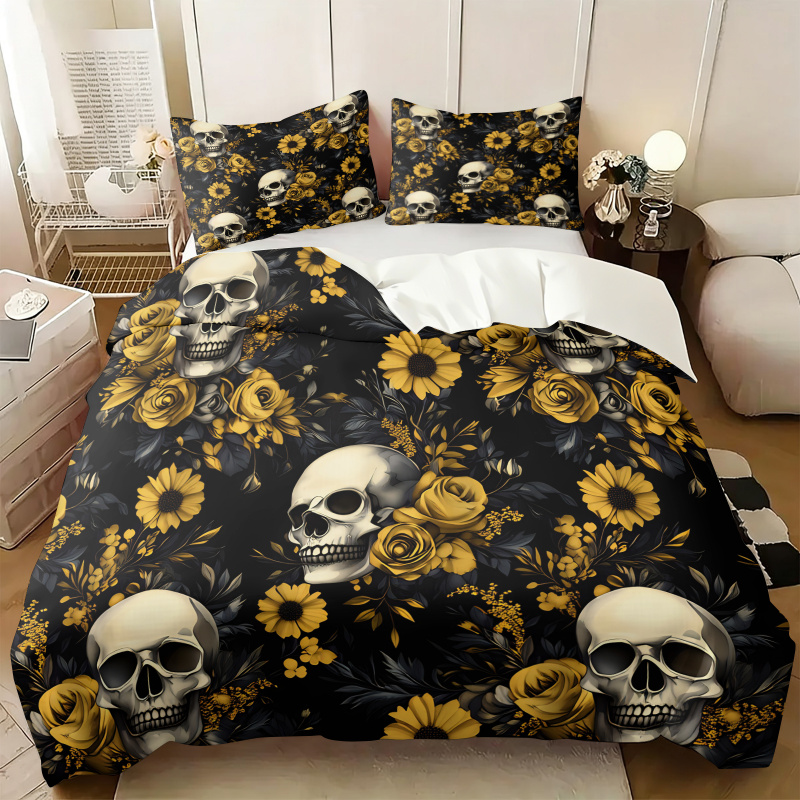 Aesthetic Floral Duvet Cover - Conjunto de Capa de Edredom Floral