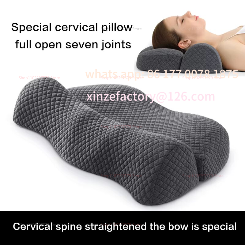 Memory Foam Orthopedic Pillow Neck Pain - Travesseiro de contorno de espuma de