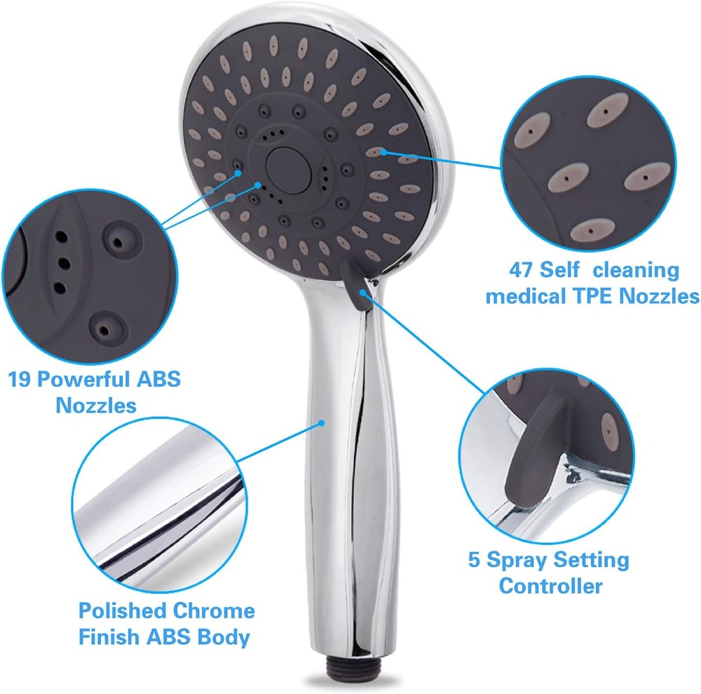 Chuveiro de Mão de Alta Pressã - High Pressure Shower Head Handheld avaliação e preço