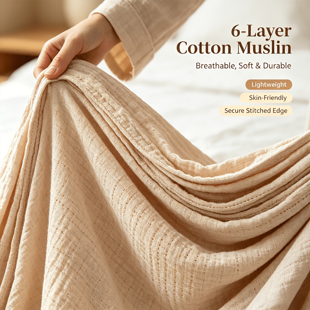 Cobertor de Musselina 100% Alg - Muslin Cotton Bedspread avaliação e preço