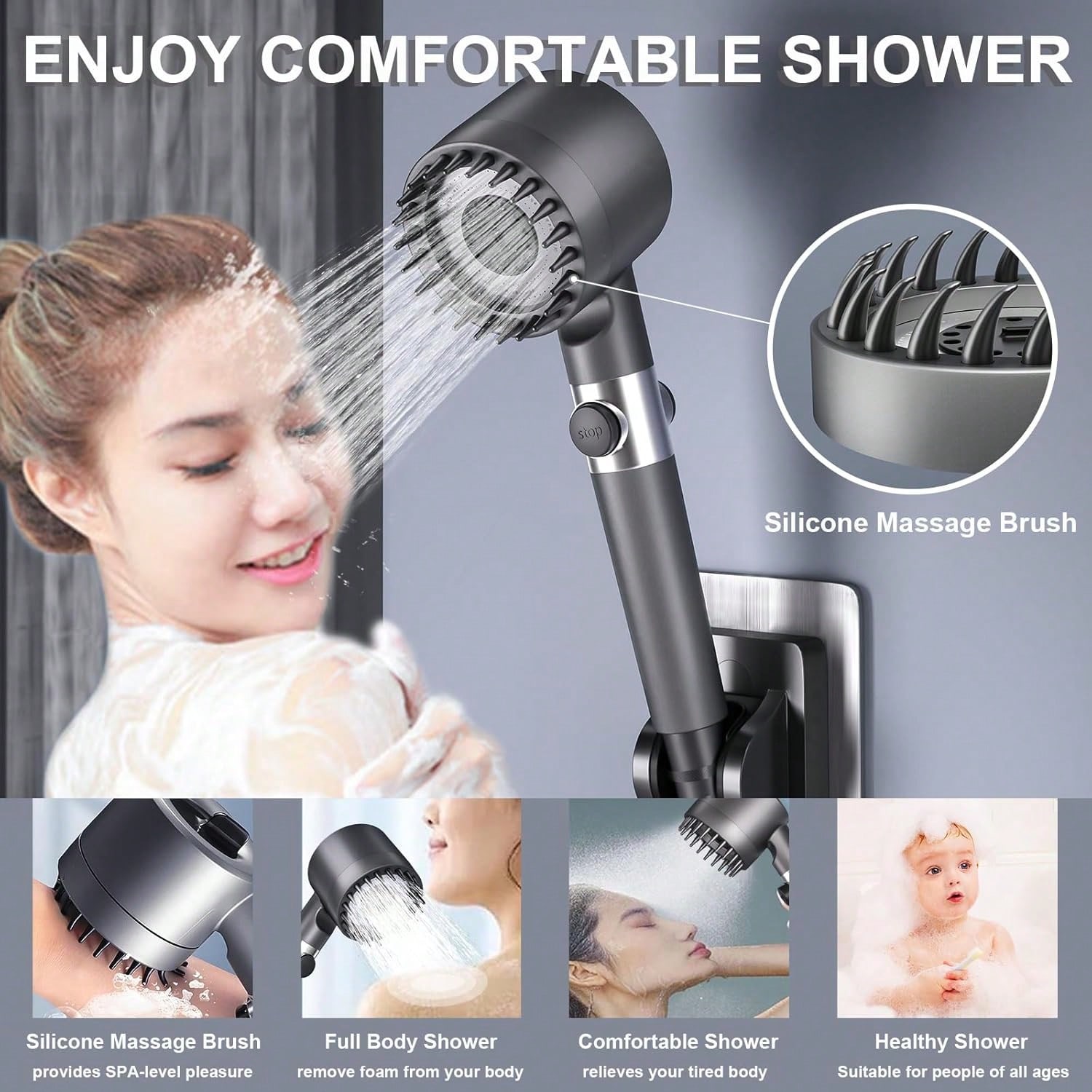 Chuveiro Manual de Alta Pressã - High Pressure Shower Head Handheld avaliação e preço