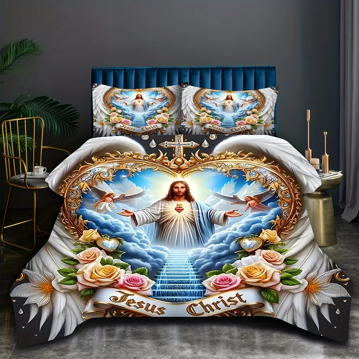Conjunto de Cama com Estampa D - Duvet Cover Sets With Zipper avaliação e preço