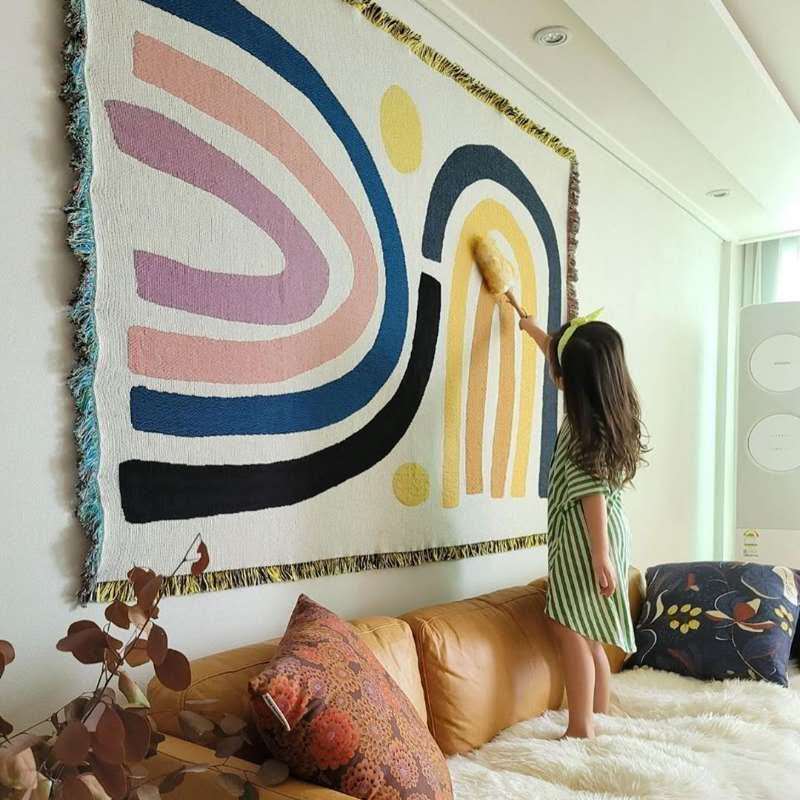 Cobertor de algodão grosso têx - Boho Throw Blanket Fringe avaliação e preço