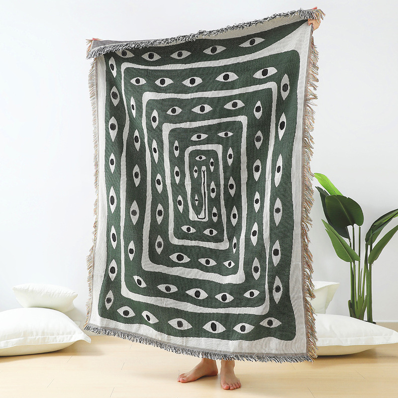 Textile City Ins Eye Snake Thr - Boho Throw Blanket Fringe avaliação e preço