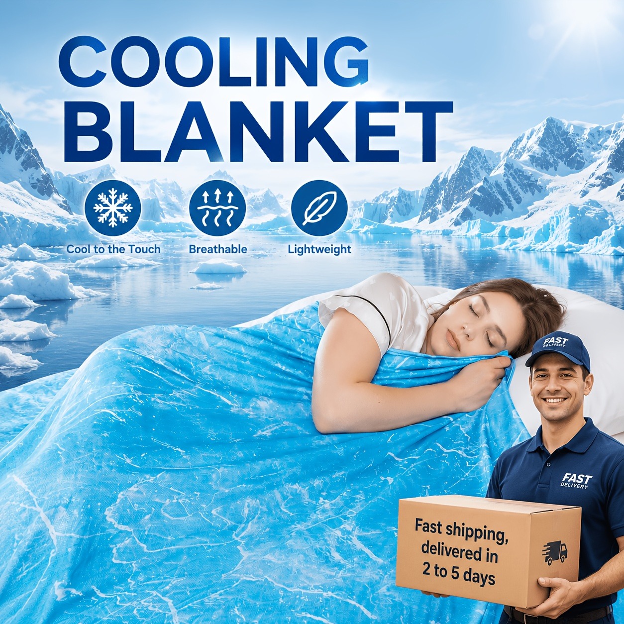 Cobertor Refrescante Ideal par - Cooling Blanket Hot Sleepers avaliação e preço