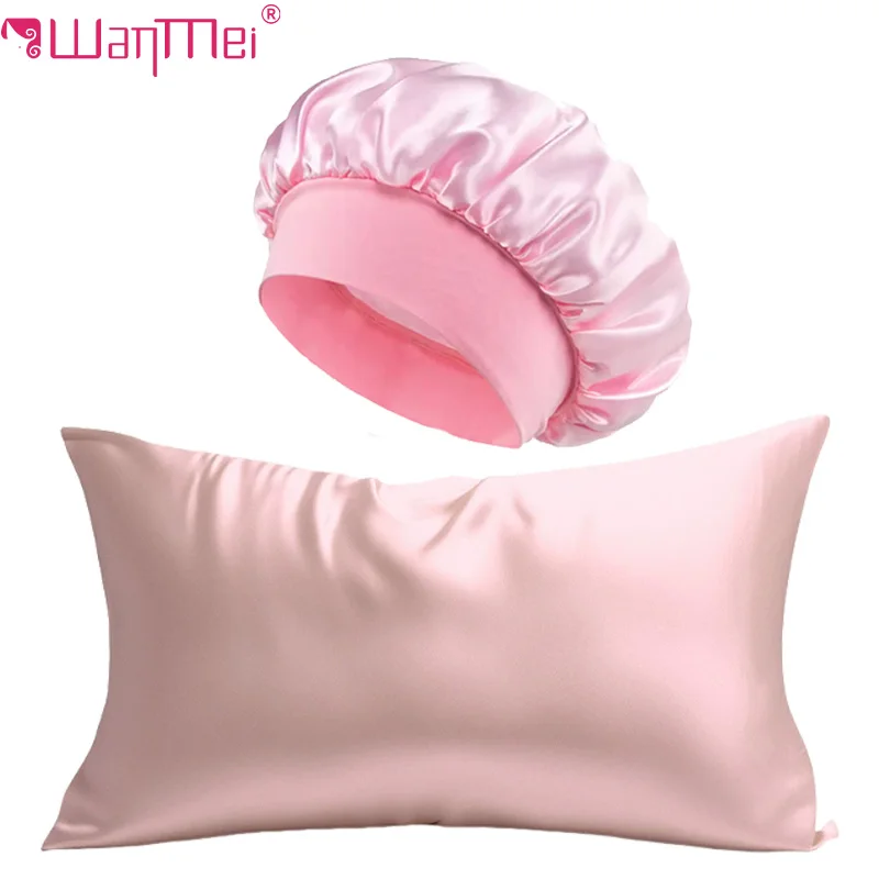 Conjunto de fronha de seda e g - Satin Silk Pillowcase Hair Skin avaliação e preço