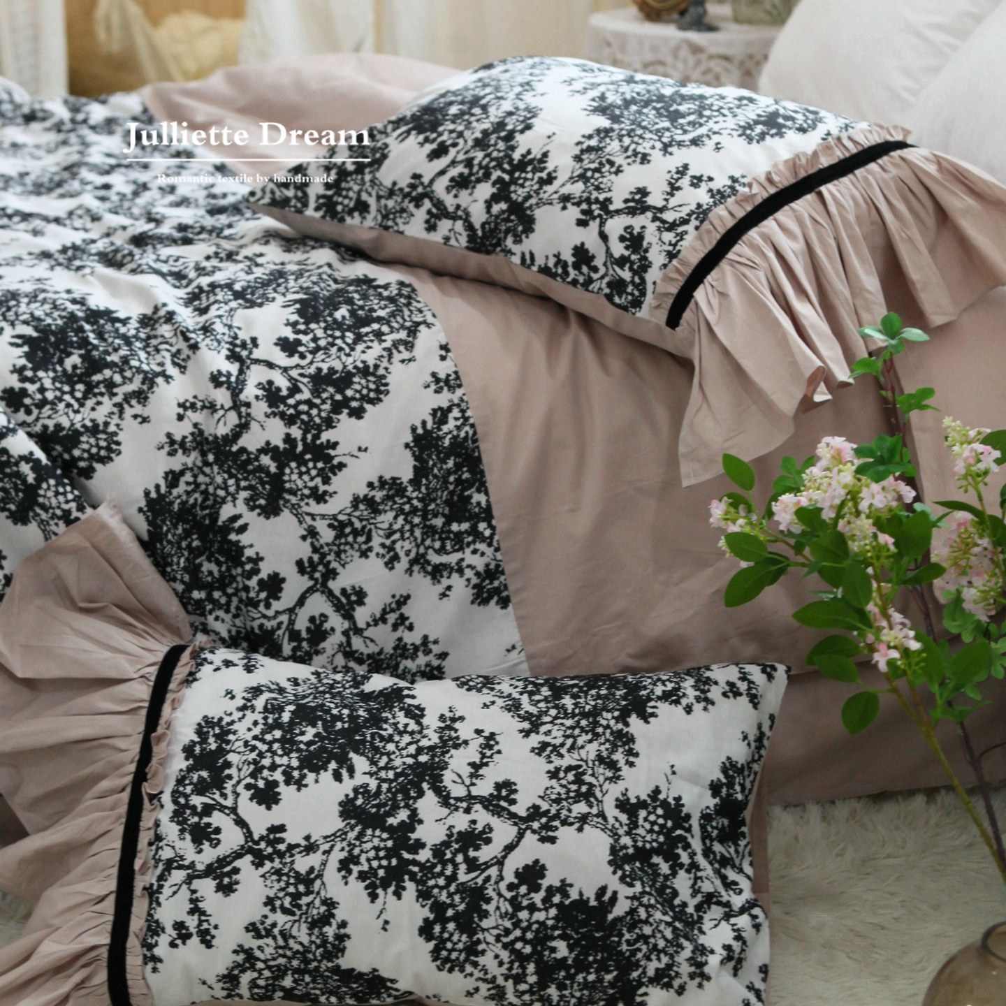 Conjunto de Roupa de Cama Esti - Aesthetic Floral Duvet Cover avaliação e preço