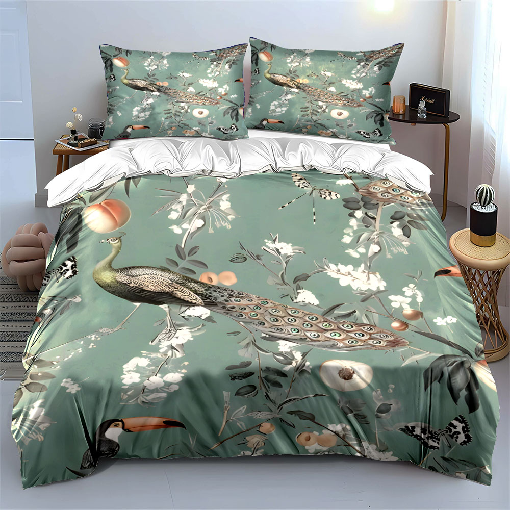 Conjunto de roupa de cama flor - Aesthetic Floral Duvet Cover avaliação e preço