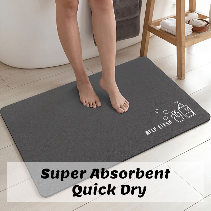 Tapete de Banho de Diatomita A - Quick Dry Diatomite Bath Mat avaliação e preço