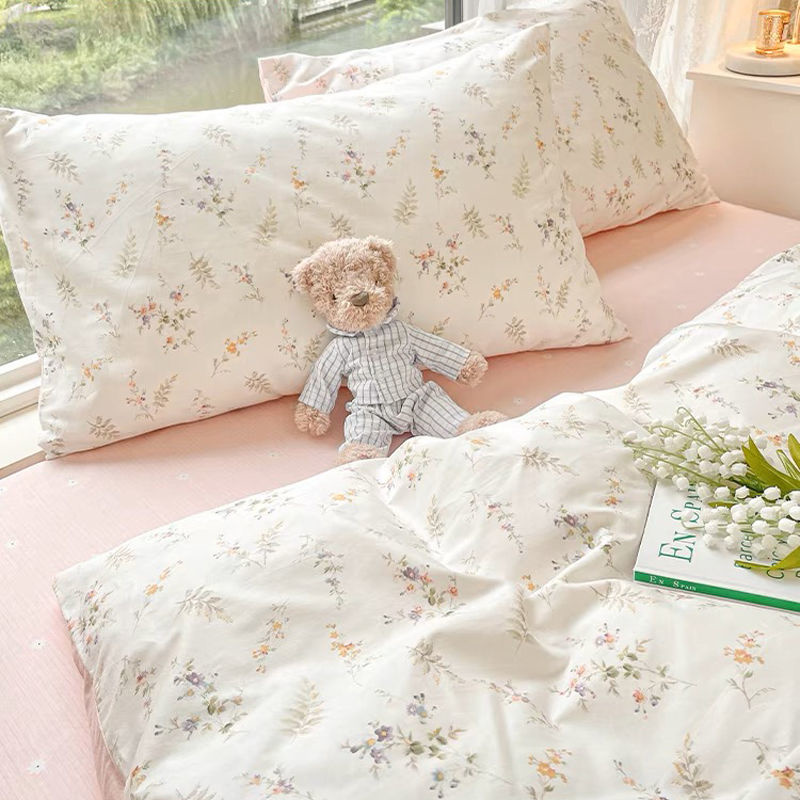Conjunto de cama de flores ros - Aesthetic Floral Duvet Cover avaliação e preço