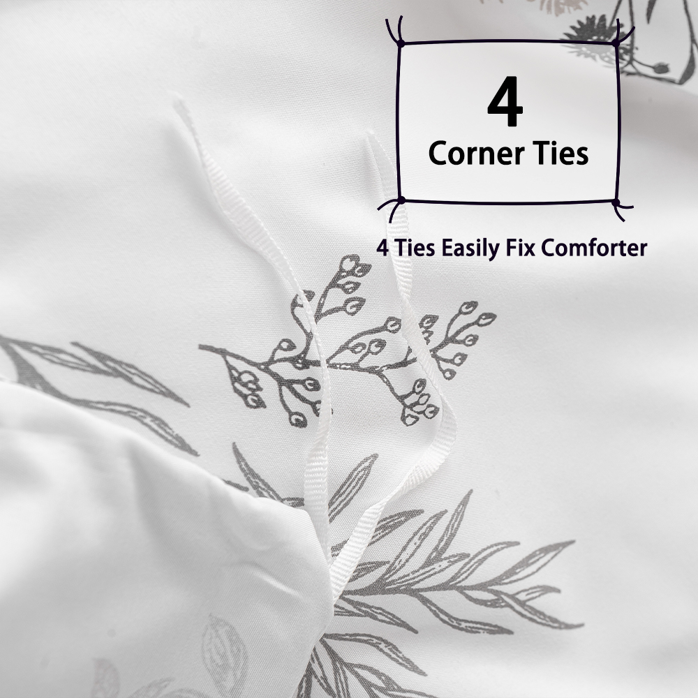 Conjunto de Capa de Edredom co - Aesthetic Floral Duvet Cover avaliação e preço