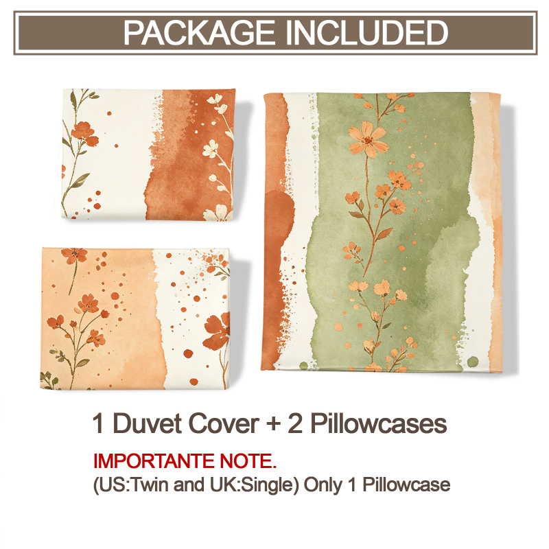 Conjunto de Cobre-Leito Sem En - Aesthetic Floral Duvet Cover avaliação e preço