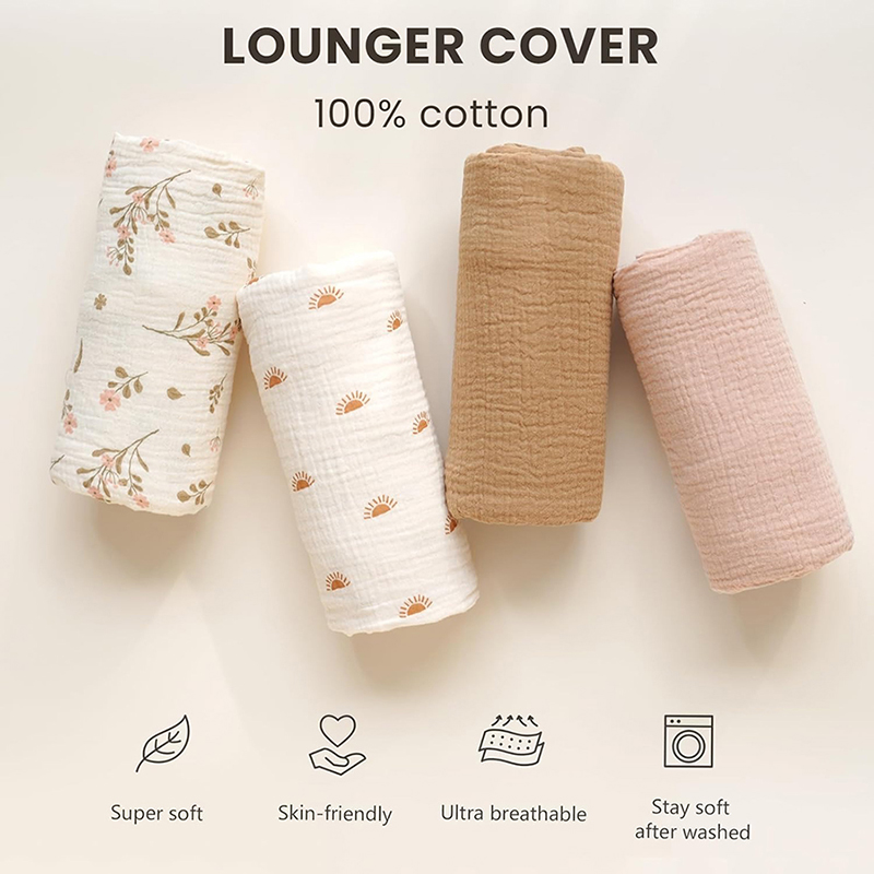2 pçs capa de espreguiçadeira  - Muslin Cotton Bedspread avaliação e preço