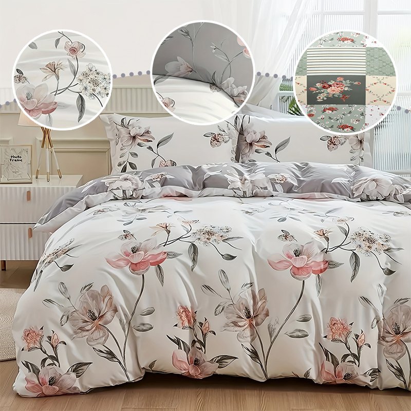 Conjunto de Capa de Edredom Fl - Aesthetic Floral Duvet Cover avaliação e preço
