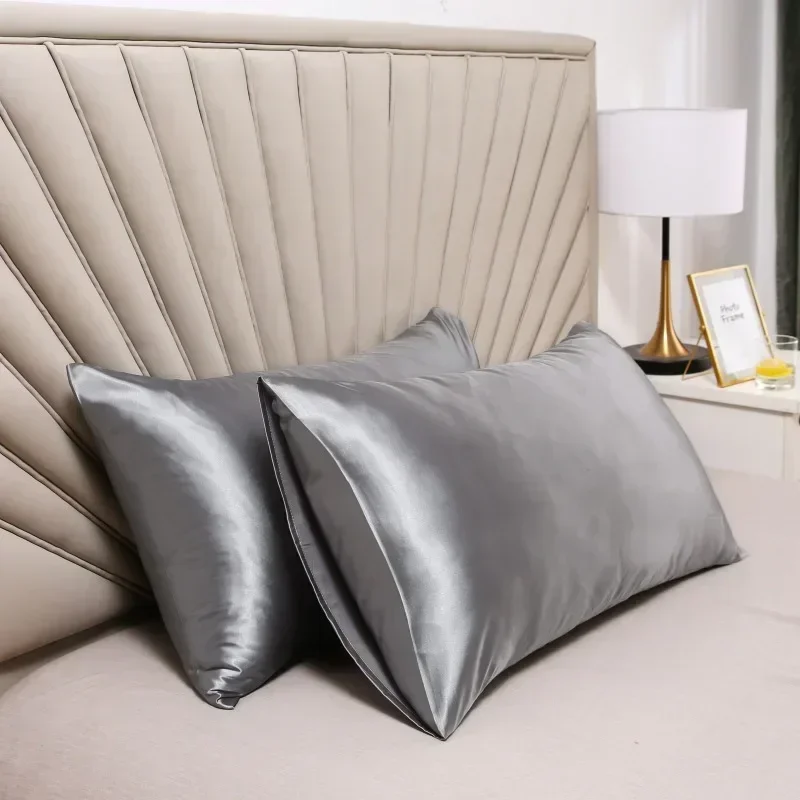 100% fronha de seda capa de al - Satin Silk Pillowcase Hair Skin avaliação e preço