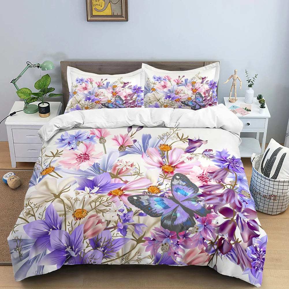 Conjunto de cama borboleta 3d  - Duvet Cover Sets With Zipper avaliação e preço