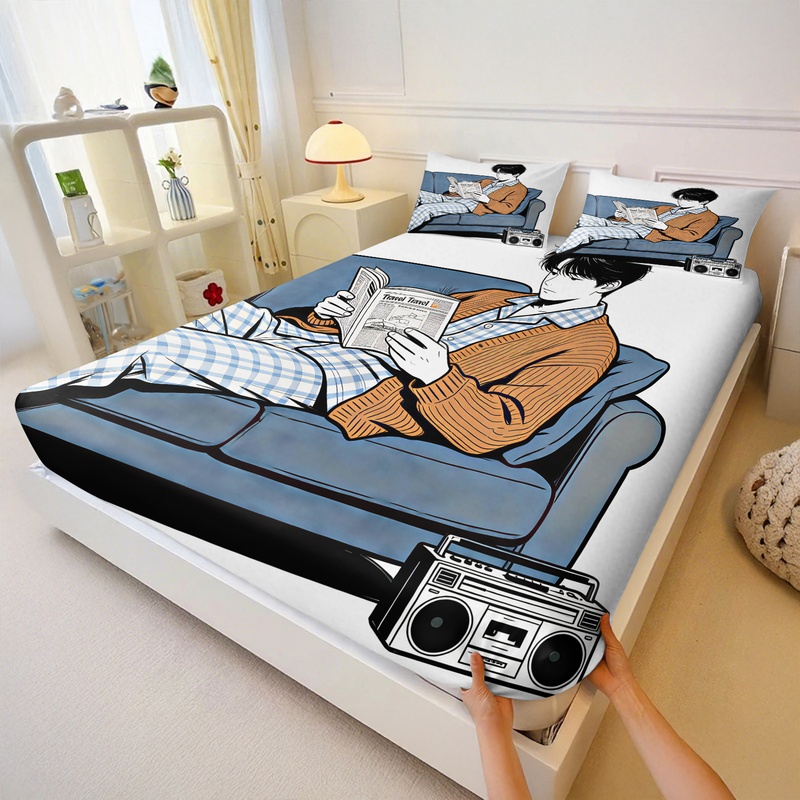 Conjunto de Lençóis Ajustáveis - Fitted Bed Sheets Deep Pocket avaliação e preço