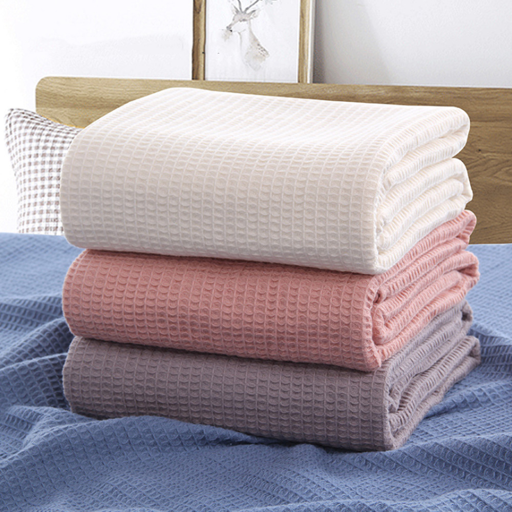 Waffle muslin colchas de verão - Muslin Cotton Bedspread avaliação e preço