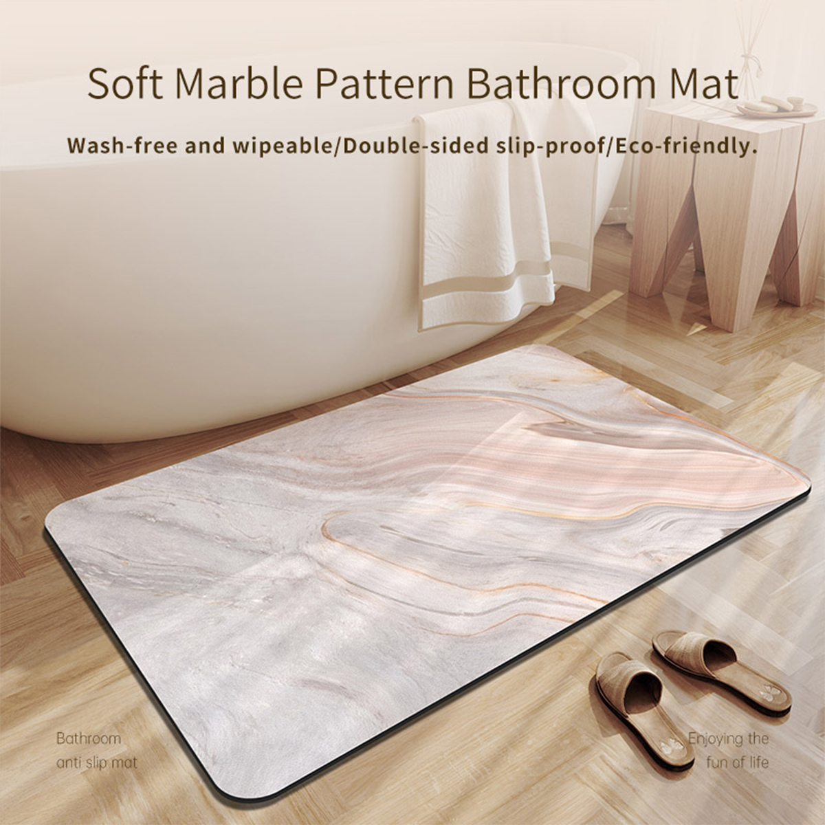 Tapete de banho de terra de di - Quick Dry Diatomite Bath Mat avaliação e preço