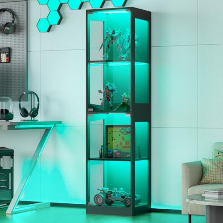 Armário de vidro com luzes RGB - Lighting avaliação e preço
