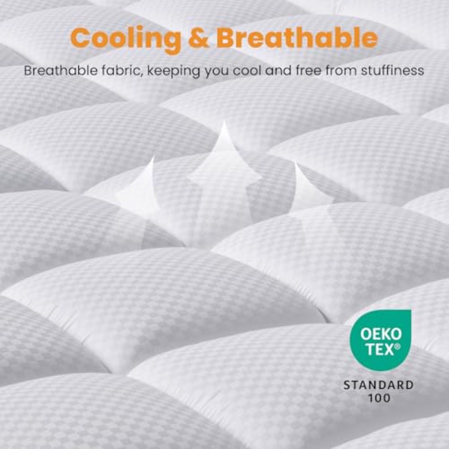 Protetor de Colchão Tamanho Qu - Waterproof Mattress Protector Breathable avaliação e preço