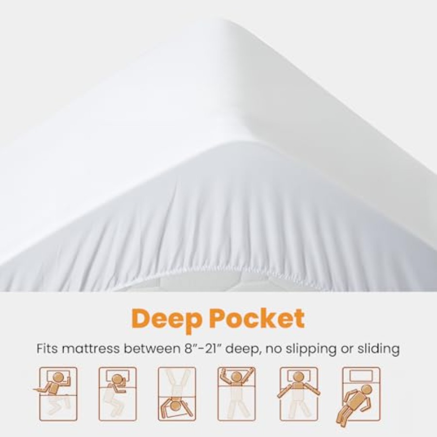 Protetor de Colchão Tamanho Qu - Waterproof Mattress Protector Breathable avaliação e preço