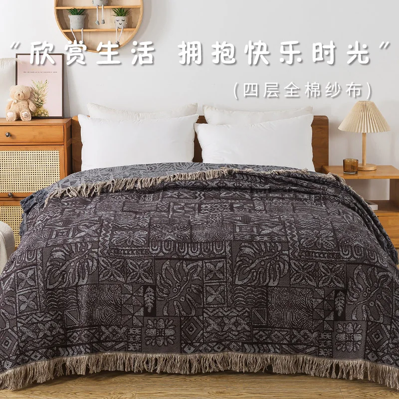 Colchas de Algodão com 4 Camad - Muslin Cotton Bedspread avaliação e preço