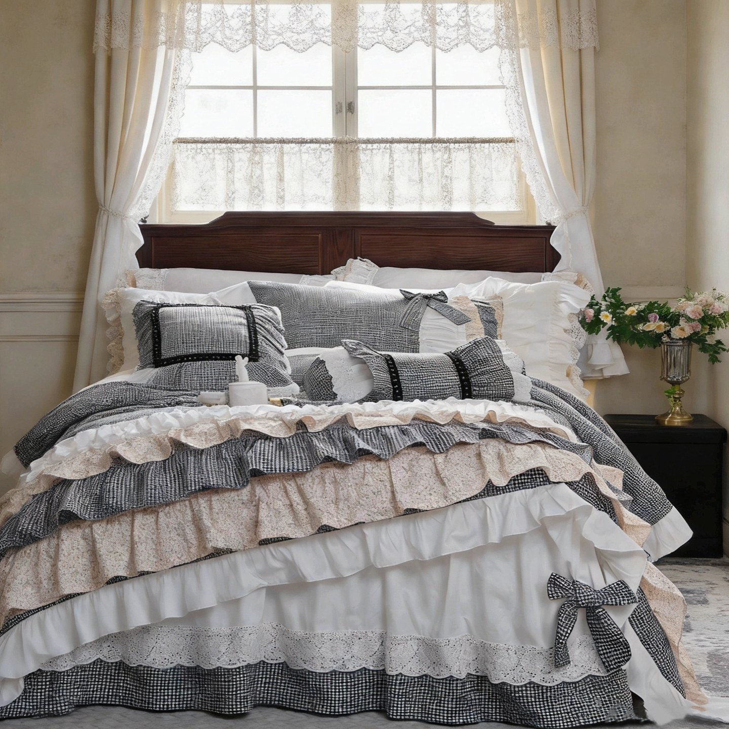 Conjunto de Cama Estilo Countr - Aesthetic Floral Duvet Cover avaliação e preço