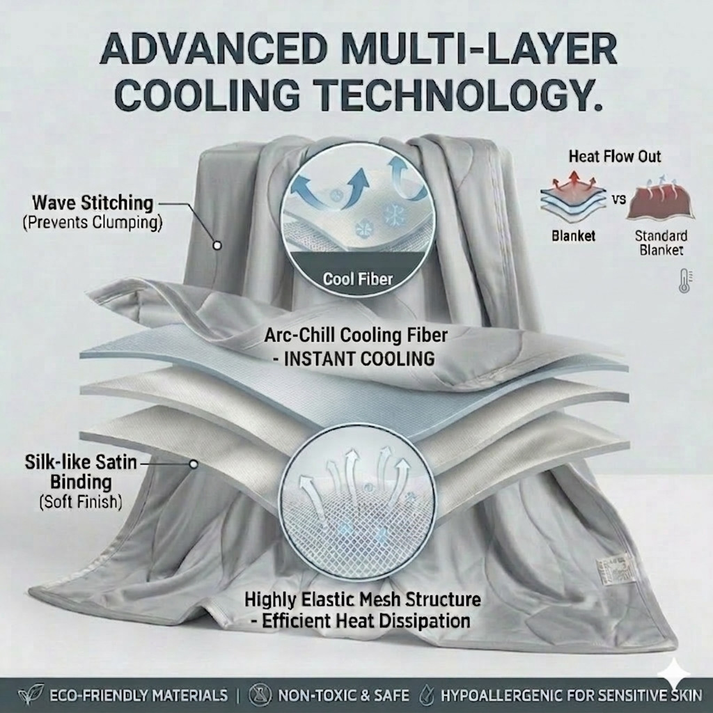 Cobertor Leve e Respirável par - Cooling Blanket Hot Sleepers avaliação e preço